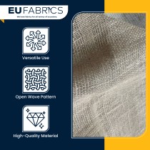 Frost Hessian Fabric - Open Weave 100cm Wide