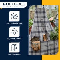 Waterproof Cotton Canvas Fabric Tartan Check