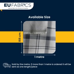 Waterproof Cotton Canvas Fabric Tartan Check