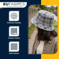 Waterproof Cotton Canvas Fabric Tartan Check