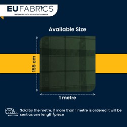 Waterproof Cotton Canvas Fabric Tartan Check