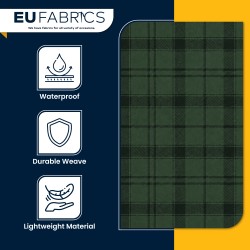 Waterproof Cotton Canvas Fabric Tartan Check