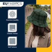 Waterproof Cotton Canvas Fabric Tartan Check