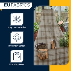 Waterproof Cotton Canvas Fabric Tartan Check