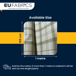 Waterproof Cotton Canvas Fabric Tartan Check
