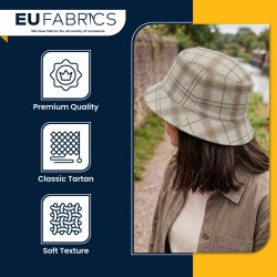 Waterproof Cotton Canvas Fabric Tartan Check