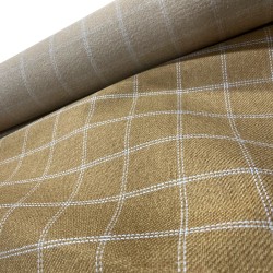 To Clear Check Upholstery Fabric (per roll)