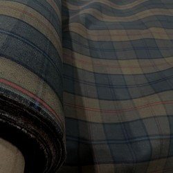 Dry Waxed Tartan Cotton Fabric P200