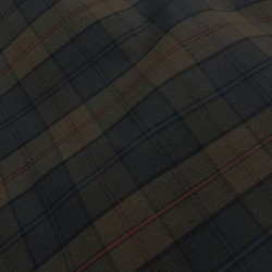 Dry Waxed Tartan Cotton Fabric P200