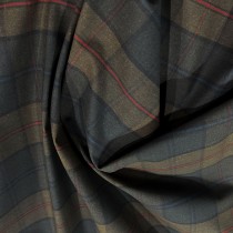 Dry Waxed Tartan Cotton Fabric P200