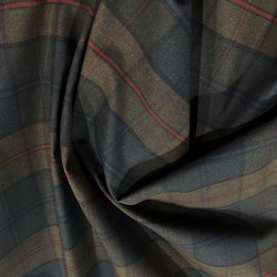 Dry Waxed Tartan Cotton Fabric P200