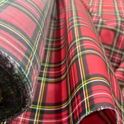 Dry Waxed Tartan Cotton Fabric P200