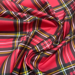 Dry Waxed Tartan Cotton Fabric P200