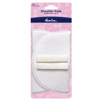 Shoulder Pads Standard Shape - Set-In White
