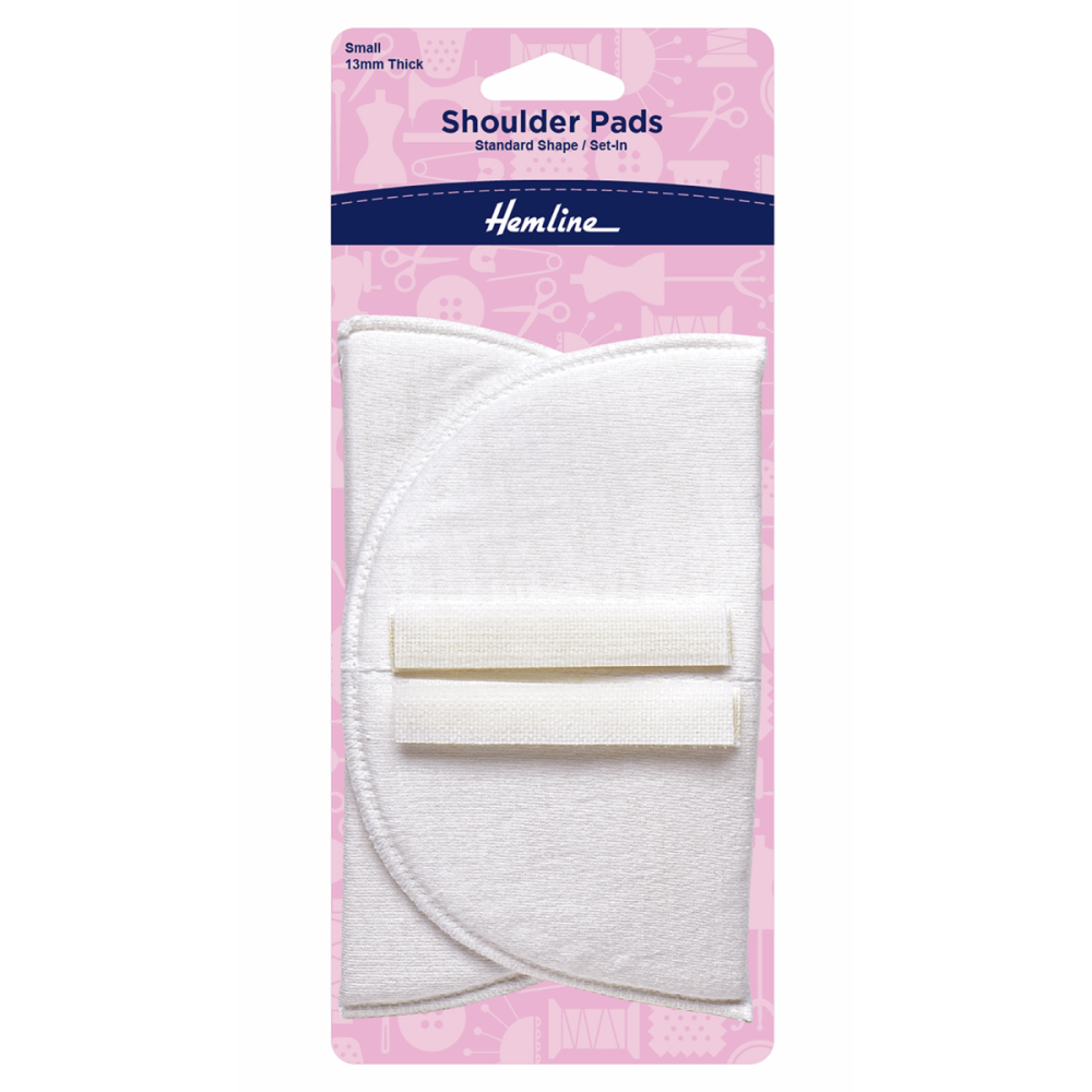 Shoulder Pads Standard Shape - Set-In White