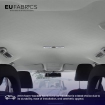 Car Headliner Fabric 2MM Foam Backed Light Grey