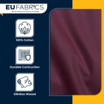 SilkWax Waxed Cotton Fabric, Wine