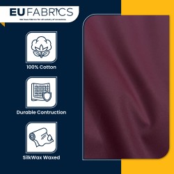 SilkWax Waxed Cotton Fabric, Wine