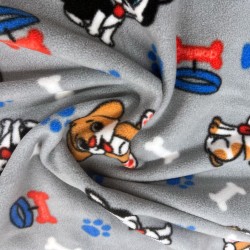 Fleece Material Kids Print Design Fabric