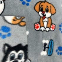 Fleece Material Kids Print Design Fabric