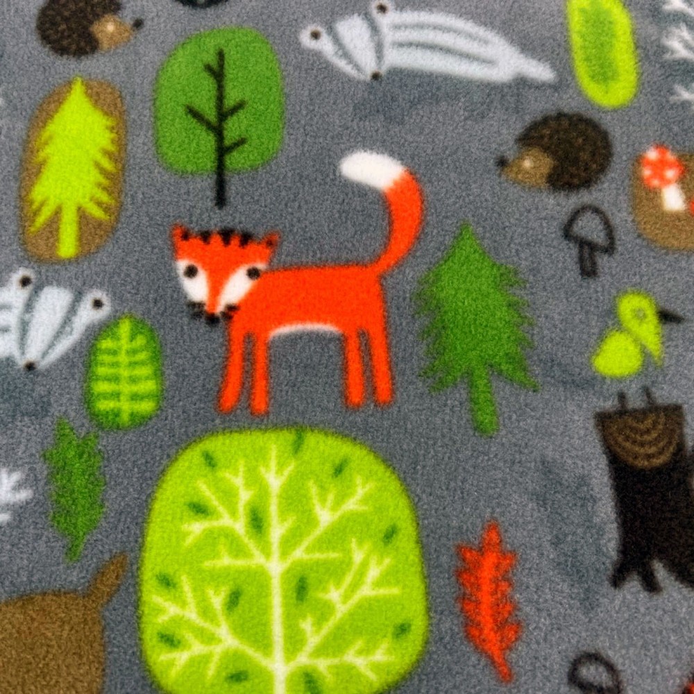 Fleece Material Kids Print Design Fabric