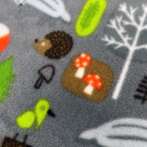 Fleece Material Kids Print Design Fabric