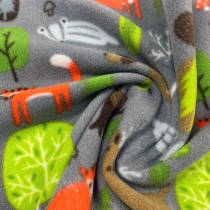 Fleece Material Kids Print Design Fabric