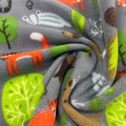 Fleece Material Kids Print Design Fabric