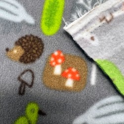 Fleece Material Kids Print Design Fabric