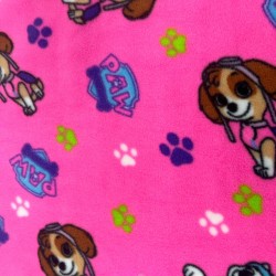 Fleece Material Kids Print Design Fabric