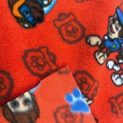 Fleece Material Kids Print Design Fabric