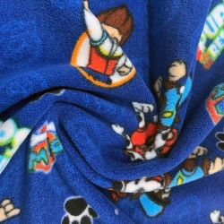 Fleece Material Kids Print Design Fabric