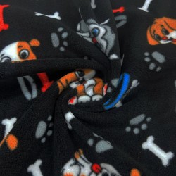 Fleece Material Kids Print Design Fabric