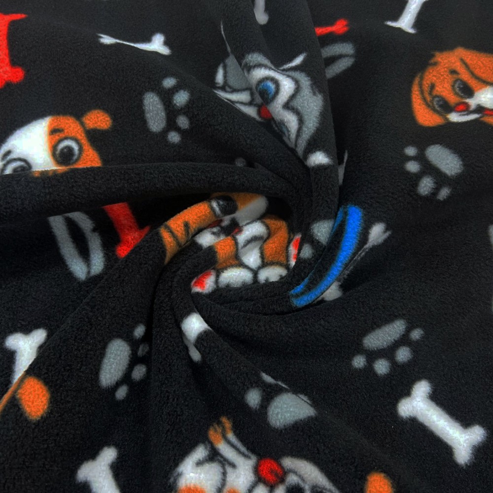 Fleece Material Kids Print Design Fabric