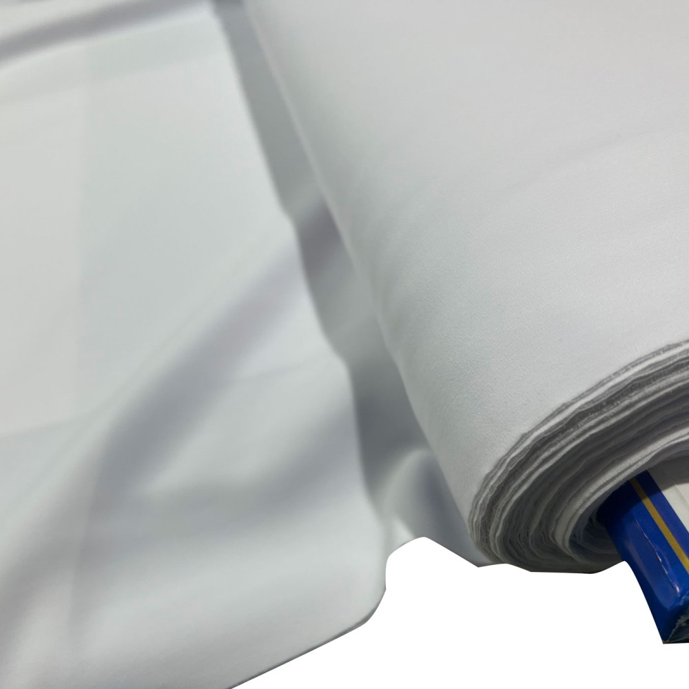 White Polyester Dress Fabric