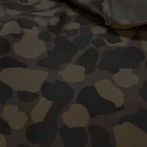 Camouflage Waterproof Waxed Cotton Fabric