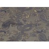 Paisley Jacquard Lining Fabric Blue Gold 6