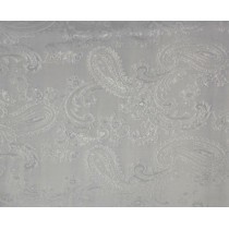 Paisley Jacquard Lining Fabric White