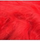 Long Pile Faux Fur Fabric Rainbow Red