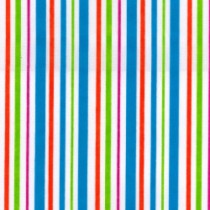 Polycotton print – Stripes Turq