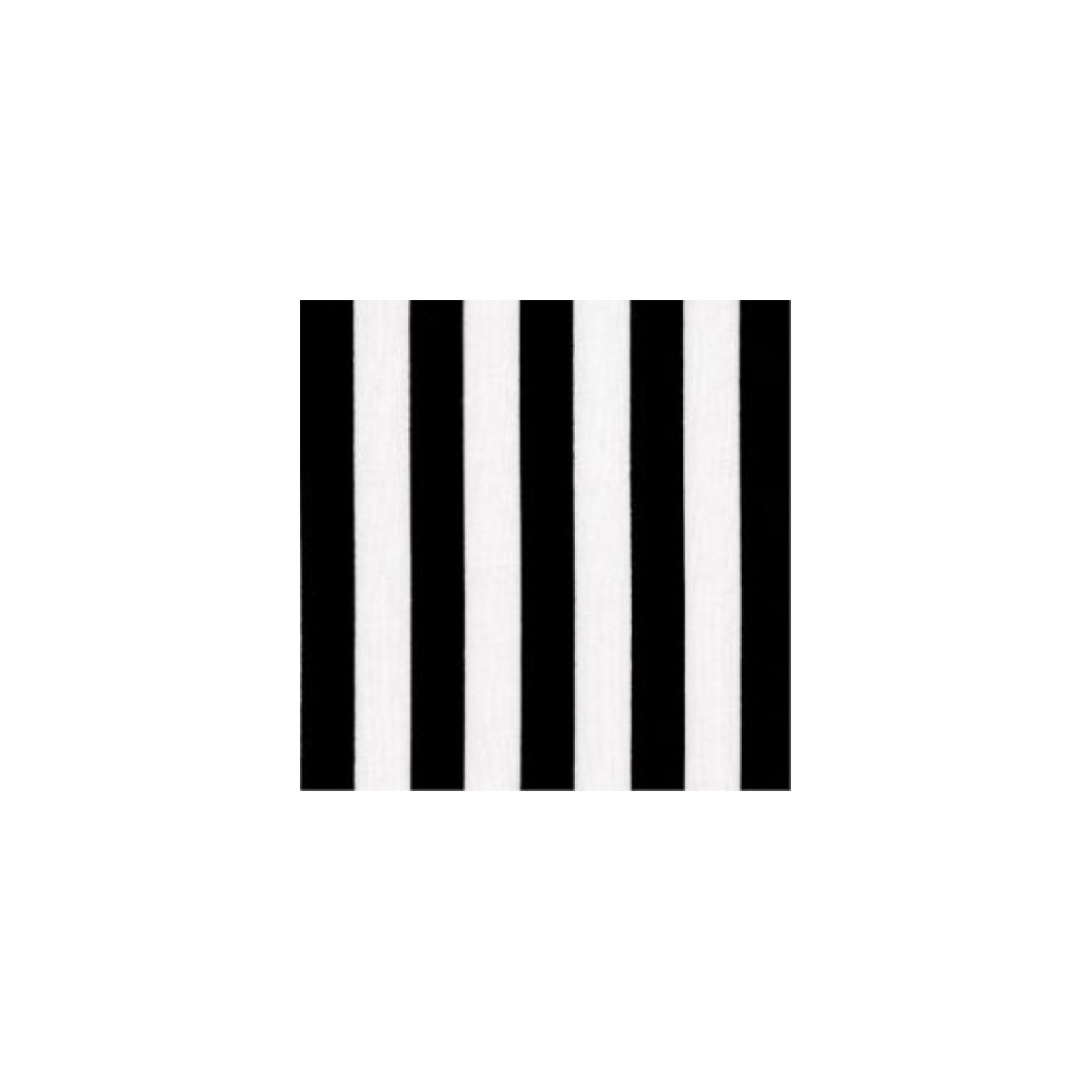 Polycotton print – Stripes Black