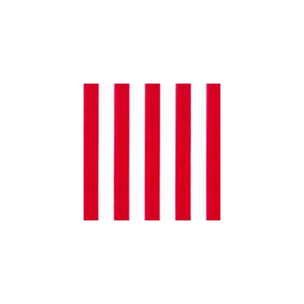 Polycotton print – Stripes Red