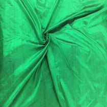 Silk Dupion Fabric Leaf Green