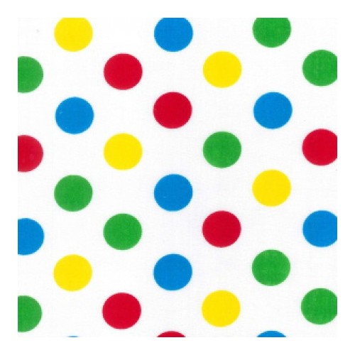 Polycotton Fabric 20mm Spots