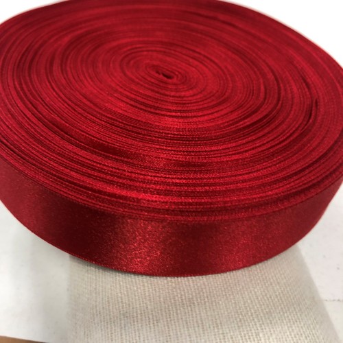 1 Inch (25mm) Red Double Faced Satin Ribbon 40 meters