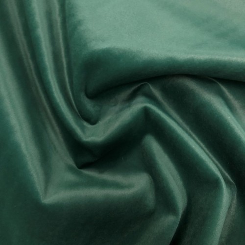 Upholstery Velvet Fabric Fire Retardant Bottle Green