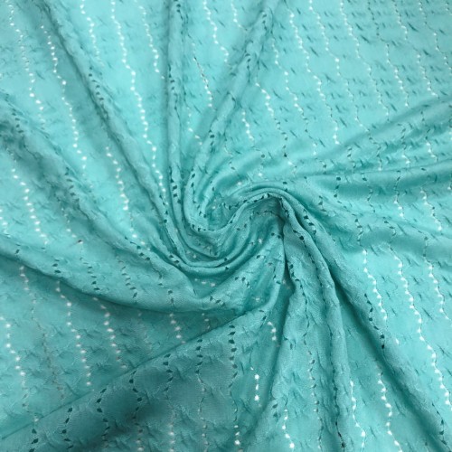 Lace Fabric - Duck Egg