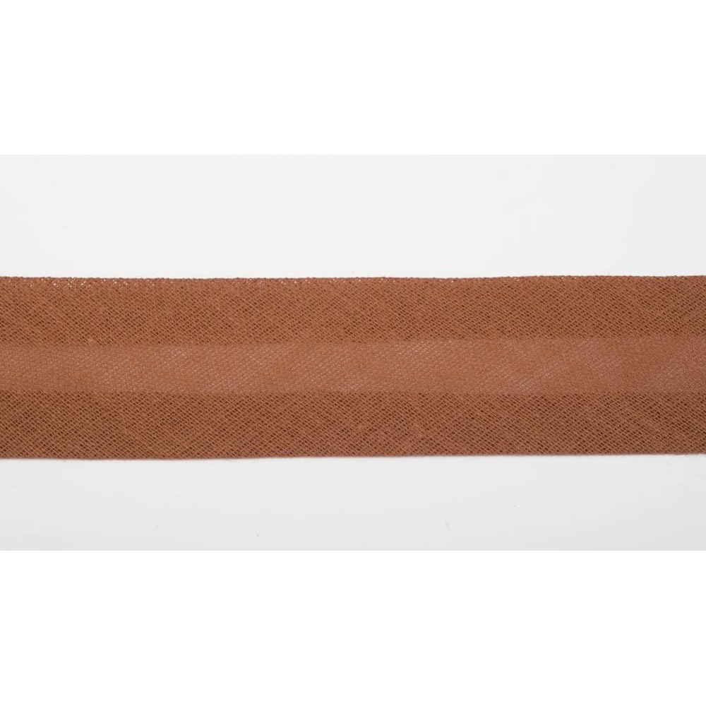 Cotton Bias Binding Tape 19 mm wide Brown