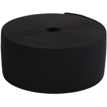 Woven Elastic 75mm Black