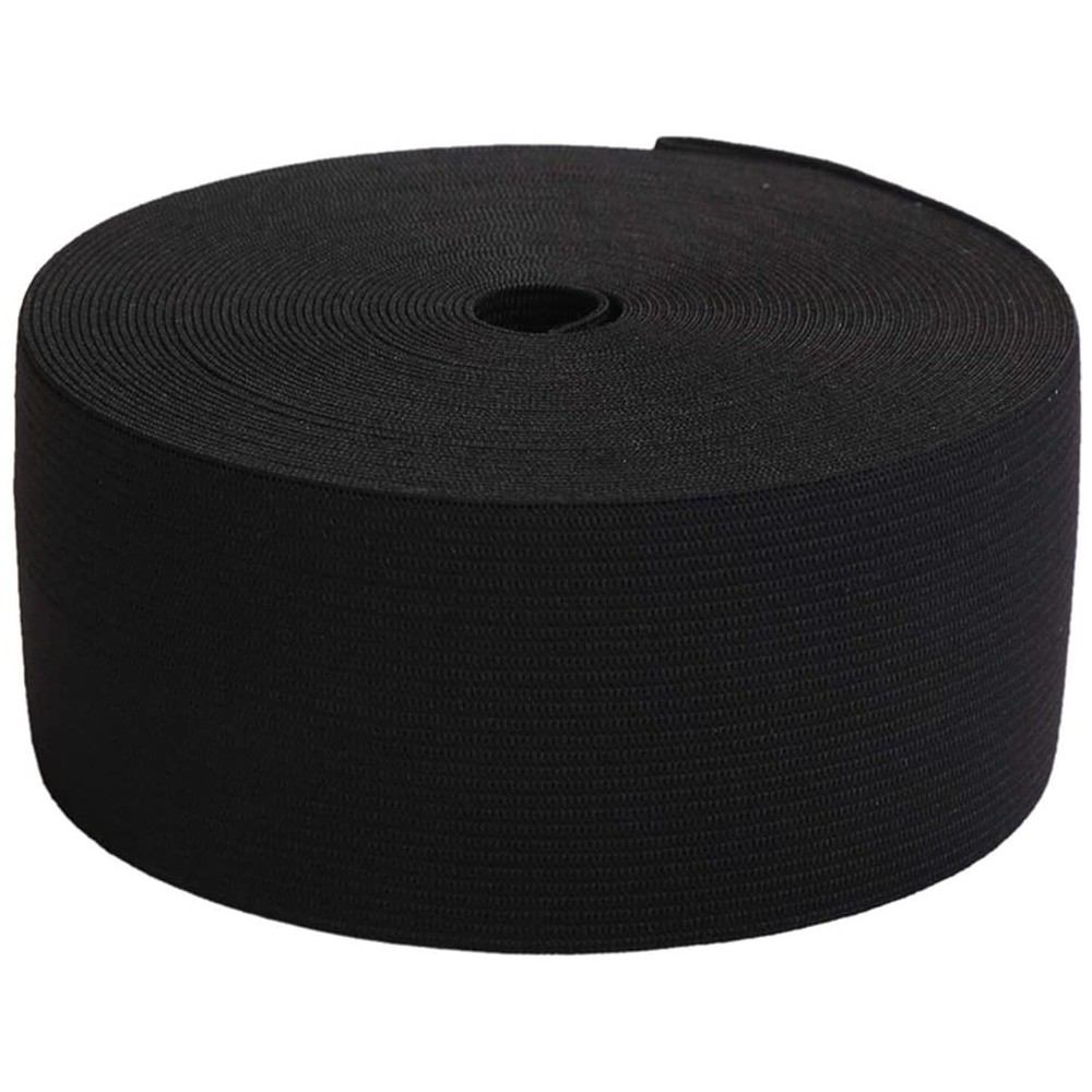 Woven Elastic 75mm Black
